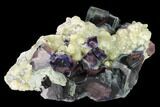 Multicolored Cubic Fluorite Crystal Cluster - Inner Mongolia #146948-3